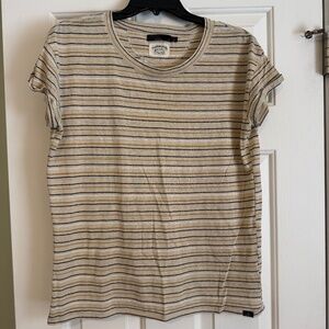 Prana Cozy Up Hemp blend striped t-shirt